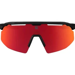 Lunettes Femme|Lunettes Trail<AZR Lunettes de soleil Iseran Noire Mate Rouge Multicouche Rouge
