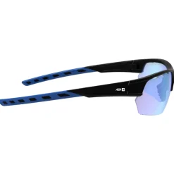 Lunettes Trail|Lunettes Trail-Running<AZR Lunettes de soleil Izoard Noire Mate Bleue Photochromique Irisé Bleu