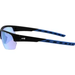 Lunettes Trail|Lunettes Trail-Running<AZR Lunettes de soleil Izoard Noire Mate Bleue Photochromique Irisé Bleu