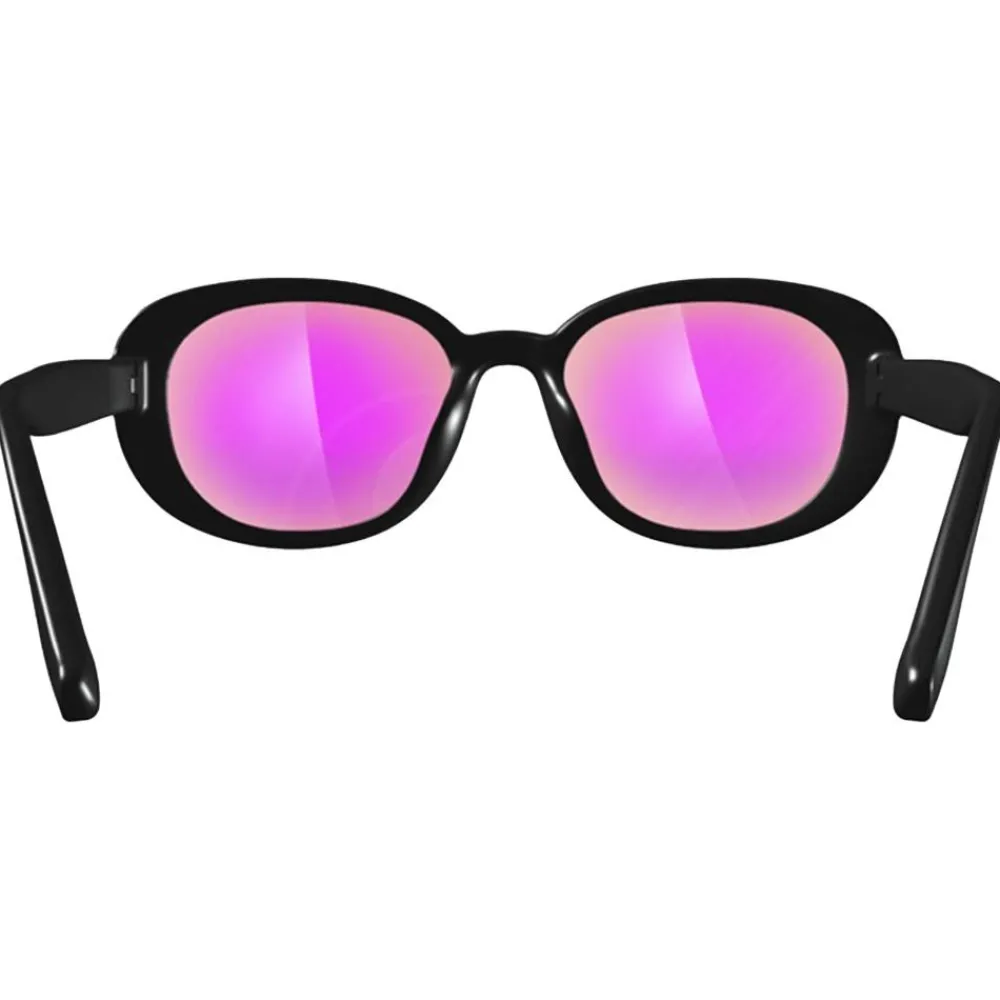 Sale Lunettes de soleil Kiss Noire Vernie Multicouche Rose Enfant Lunettes Enfant