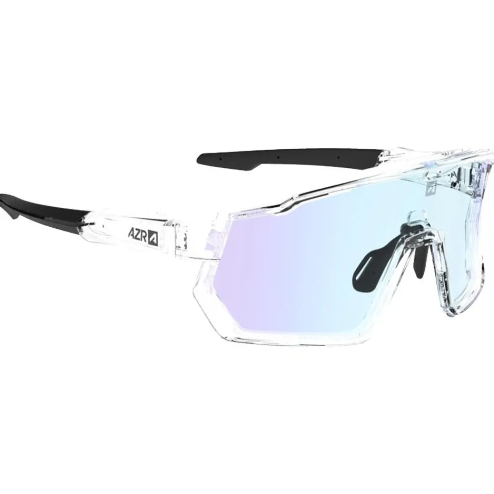 Lunettes Femme|Lunettes Homme<AZR Lunettes de soleil Pro Race Rx Crystal Vernie Noir Photochromique Irisé Bleu