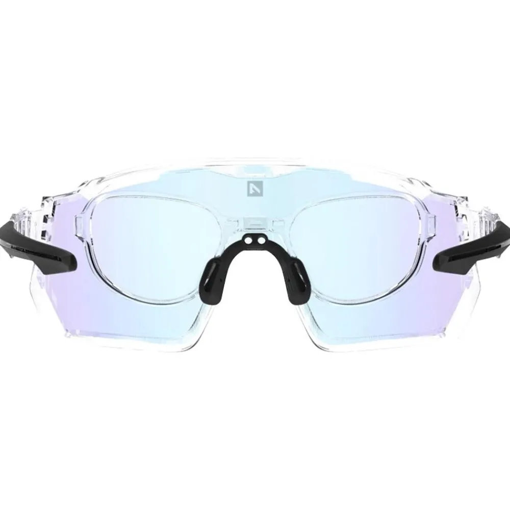 Lunettes Femme|Lunettes Homme<AZR Lunettes de soleil Pro Race Rx Crystal Vernie Noir Photochromique Irisé Bleu
