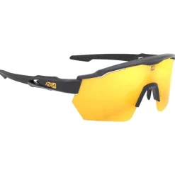 Lunettes Femme|Lunettes Photochromiques<AZR Lunettes de soleil Race Rx Noire Vernie Noire Multicouche Gold