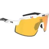 Lunettes Femme|Lunettes Photochromiques<AZR Lunettes de soleil Speed Rx Blanche Vernie Noire Multicouche Gold