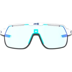 Lunettes de soleil Victory Rx Blanche Vernie Photochromique Irisé Bleu Femme Lunettes Trail|Lunettes Trail-Running