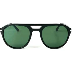 Clearance Lunettes de soleil Bradley Shiny Black Grey Green Polarized Femme Lunettes Femme|Lunettes Polarisées