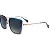 Online Lunettes de soleil Carla Shiny Gold Blue Purple Gradient Grey Polarized Femme Lunettes Femme|Lunettes Polarisées