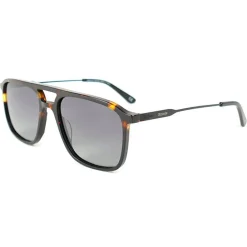Outlet Lunettes de soleil Milano Noir Tortoise Grey Polarized Lunettes Polarisées