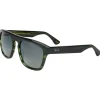 Outlet Lunettes de soleil Stefano Shiny Green Wood Gradient Grey Polarized Lunettes Polarisées