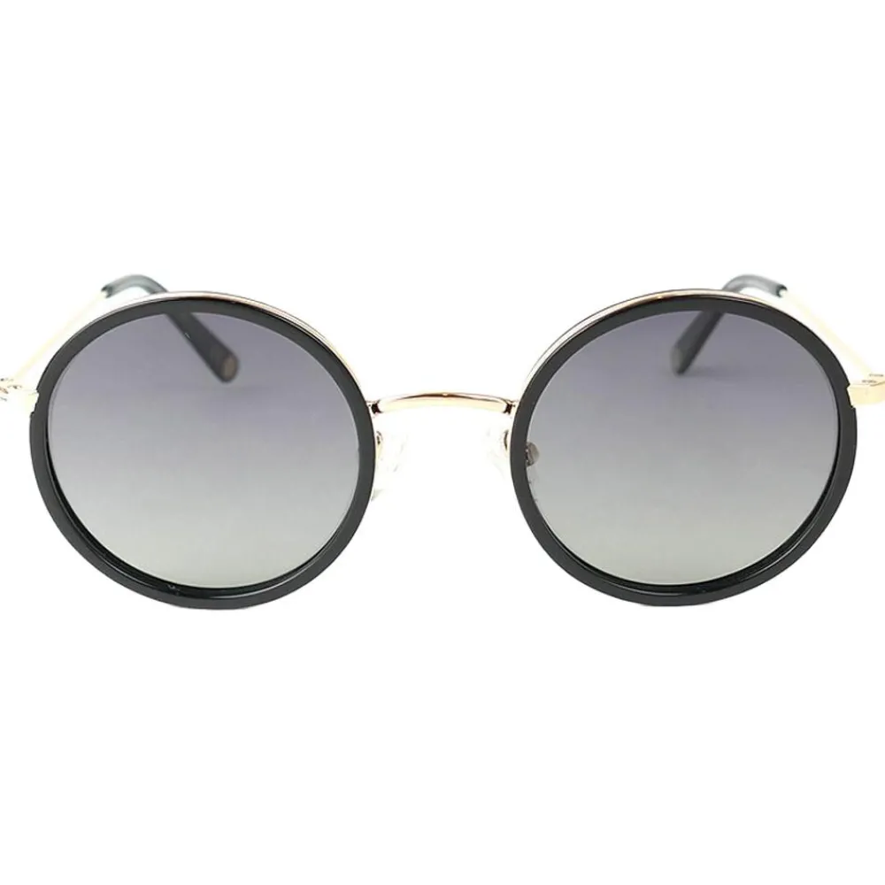 Discount Lunettes de soleil Amsterdam Or Brillant Noir Gradient Grey Polarized Femme Lunettes Femme|Lunettes Polarisées
