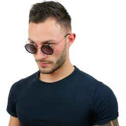 Discount Lunettes de soleil Amsterdam Or Brillant Noir Gradient Grey Polarized Femme Lunettes Femme|Lunettes Polarisées