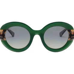 Lunettes Polarisées|Lunettes Femme<Binocle Eyewear Lunettes de soleil Bianca Shiny Tortoise Tokyo Kaki Gradient Grey Polarized