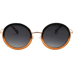 Lunettes Femme|Lunettes Polarisées<Binocle Eyewear Lunettes de soleil Monica Gold Pink Grey Polarized
