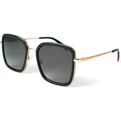 Online Lunettes de soleil Paloma Gold Black Grey Polarized Femme Lunettes Femme|Lunettes Polarisées
