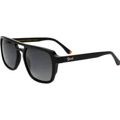 Discount Lunettes de soleil Chandler Shiny Black Grey Polarized Lunettes Polarisées