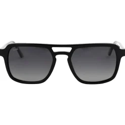 Discount Lunettes de soleil Chandler Shiny Black Grey Polarized Lunettes Polarisées