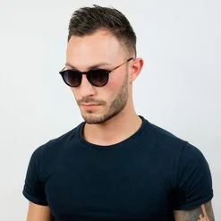 Lunettes Femme|Lunettes Polarisées<Binocle Eyewear Lunettes de soleil California Metal Gold Black Grey Polarized