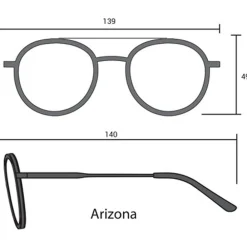 New Lunettes de soleil Arizona Gold Black Grey Polarized Lunettes Polarisées