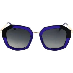 Lunettes Femme|Lunettes Polarisées<Binocle Eyewear Lunettes de soleil Rosalia Shiny Gold Purple Gradient Grey Polarized