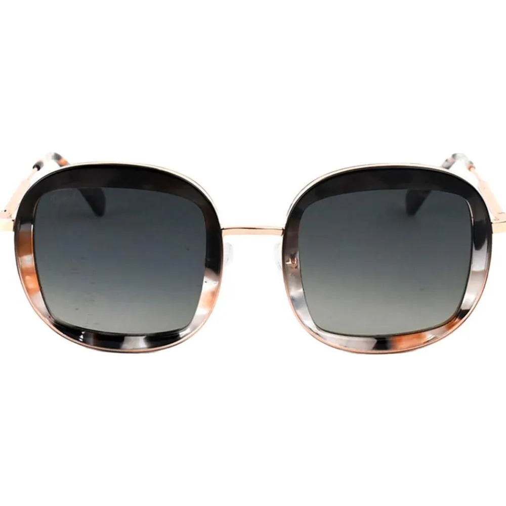 Lunettes Femme|Lunettes Polarisées<Binocle Eyewear Lunettes de soleil Selena Shiny Pink Gold Black Pink Tortoise Gradient Grey Polarized