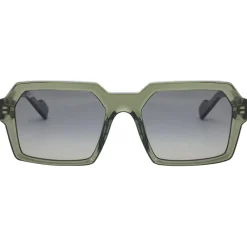 Lunettes Polarisées<Binocle Eyewear Lunettes de soleil Tyler Shiny Kaki Gradient Grey Polarized