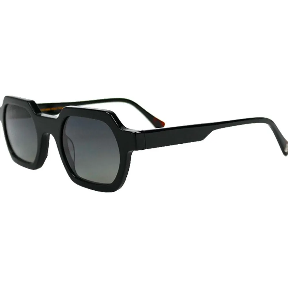 Online Lunettes de soleil John Shiny Black Gradient Grey Polarized Femme Lunettes Femme|Lunettes Polarisées