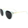 Discount Lunettes de soleil California Metal Menthe Or Brillant Grey Polarized Femme Lunettes Femme|Lunettes Polarisées