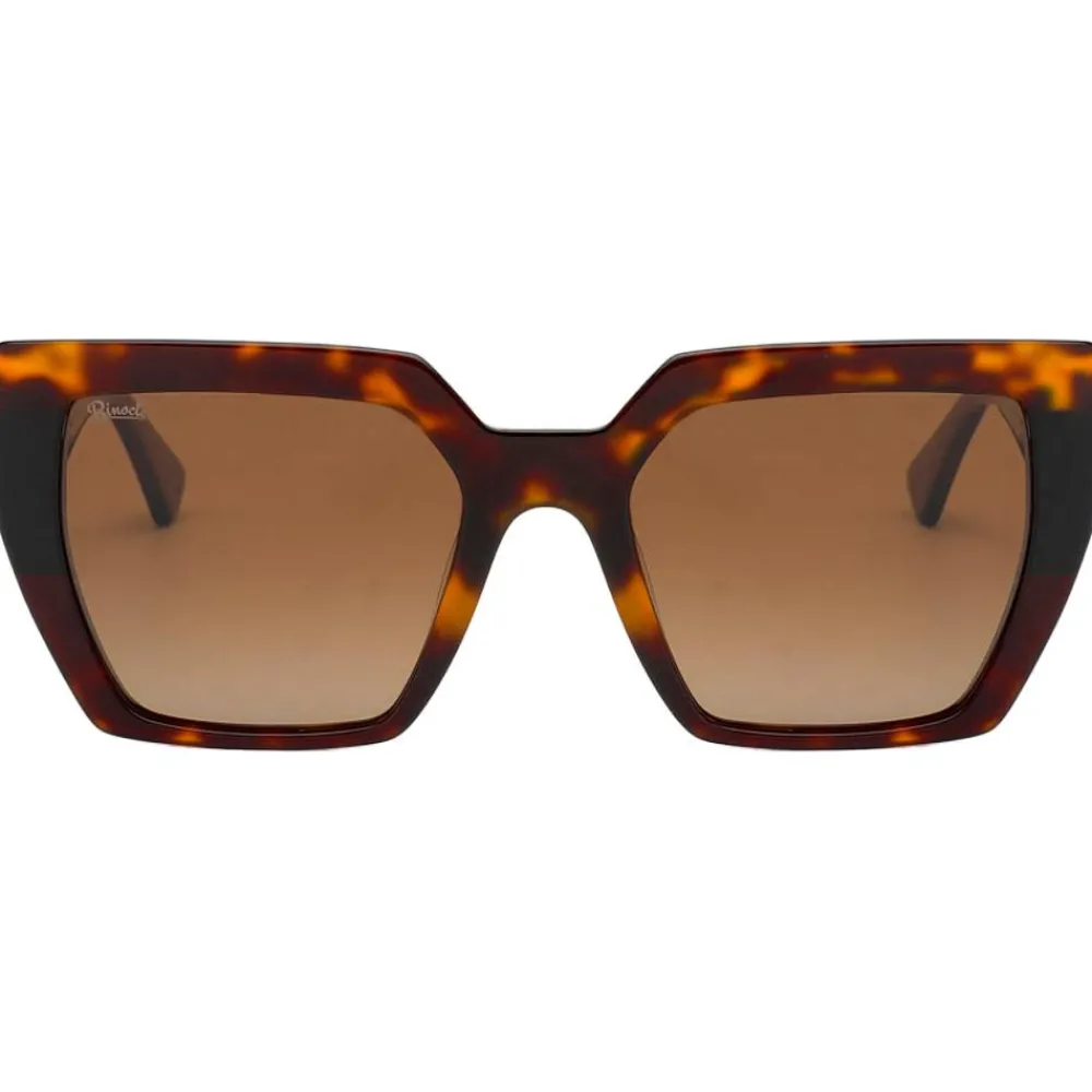 Lunettes Femme|Lunettes Polarisées<Binocle Eyewear Lunettes de soleil Victoria Shiny Tortoise Black Gradient Brown Polarized
