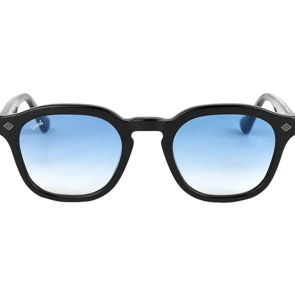 Lunettes Polarisées<Binocle Eyewear Lunettes de soleil James Shiny Black Blue Polarized