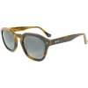 Best Lunettes de soleil James Shiny Wood Tortoise Gradient Grey Polarized Lunettes Polarisées