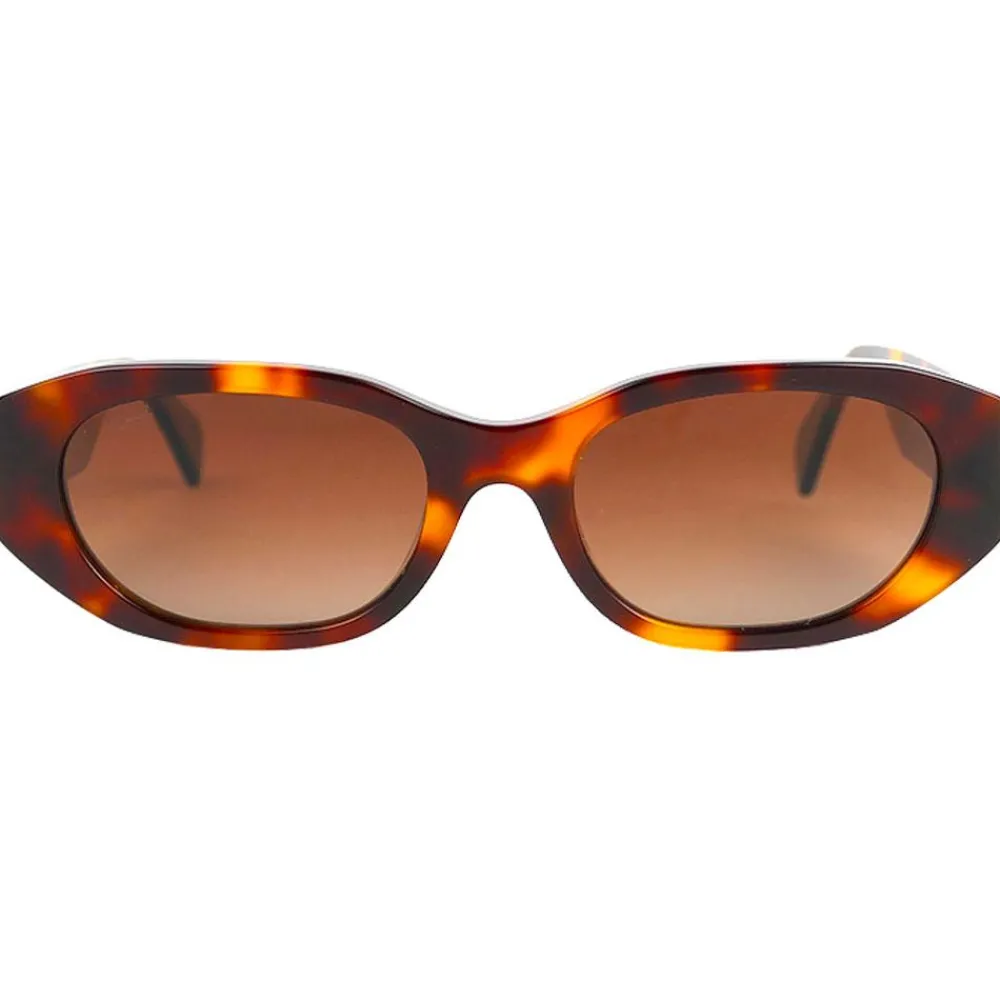 Lunettes Femme|Lunettes Polarisées<Binocle Eyewear Lunettes de soleil Lena Shiny Tortoise Gradient Brown Polarized