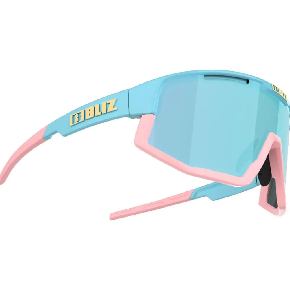 Outlet Lunettes de soleil Fusion Small Matte Pastel Blue Smoke Ice Blue Mirror Femme Lunettes, Visières|Lunettes Trail