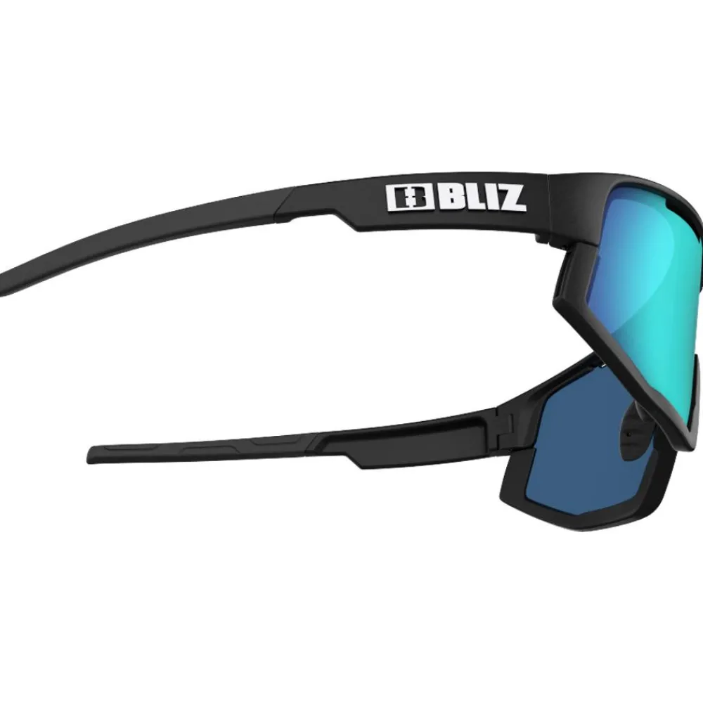 New Lunettes de soleil Fusion Matt Black Smoke Blue Multi Femme Lunettes, Visières|Lunettes Femme