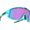Lunettes, Visières|Lunettes Femme<Bliz Lunettes de soleil Fusion Nano Optics Nordic Light Matt Turquoise Begonia Violet Blue Mirror