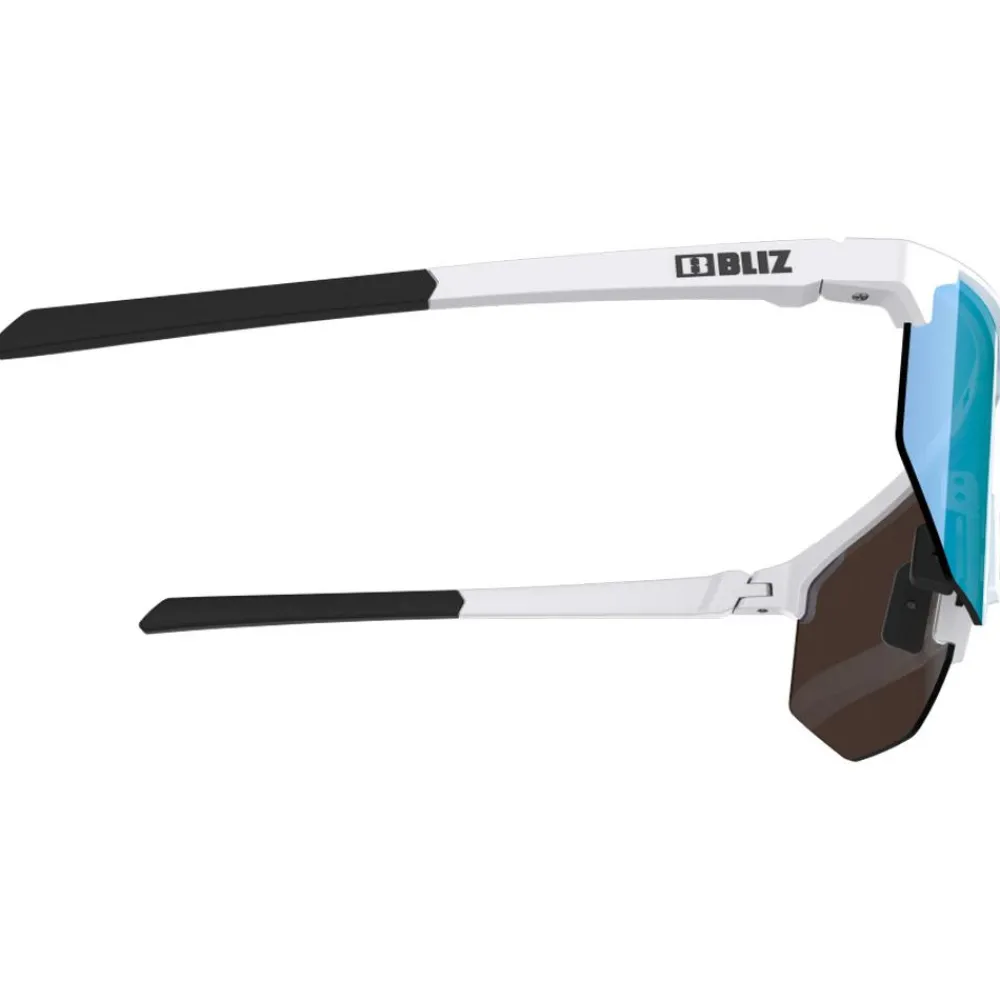 Lunettes de soleil Hero Small Matte White Brown Blue Mirror Femme Lunettes Trail|Lunettes Trail-Running