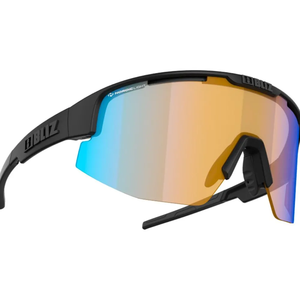 New Lunettes de soleil Matrix Small Matte Black Nano Optics Nordic Light Coral Orange Blue Mirror Femme Lunettes, Visières|Lunettes De Soleil À La Vue