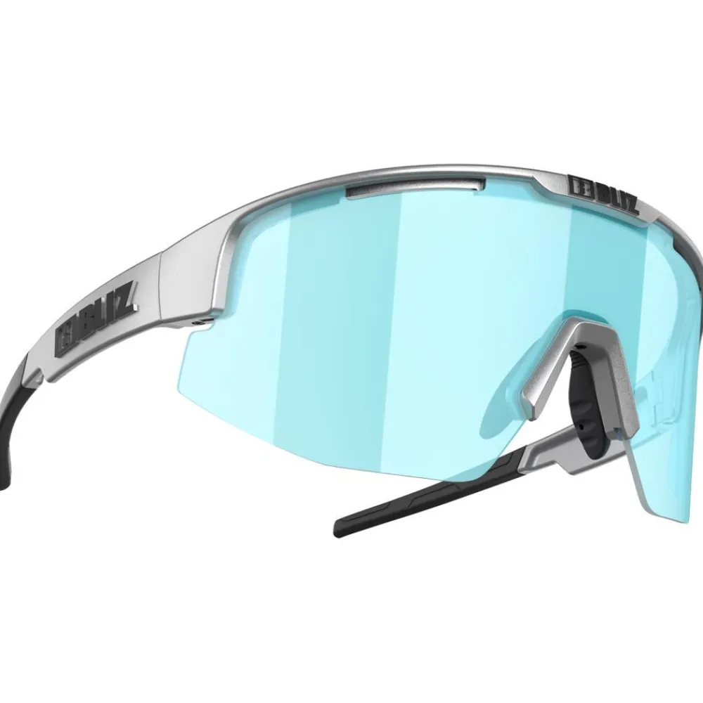 Hot Lunettes de soleil Matrix Old Metallic Silver Smoke Ice Blue Multi Femme Lunettes, Visières|Lunettes Femme