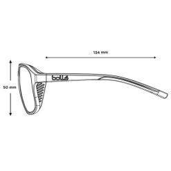 Lunettes Femme<Bollé Lunettes de soleil Arcadia Black Matte TNS Gold