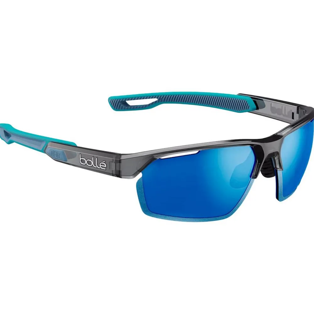 Lunettes Polarisées|Lunettes Trail<Bollé Lunettes de soleil Victus Pro Dark Grey Crystal Blue Volt+ Offshore