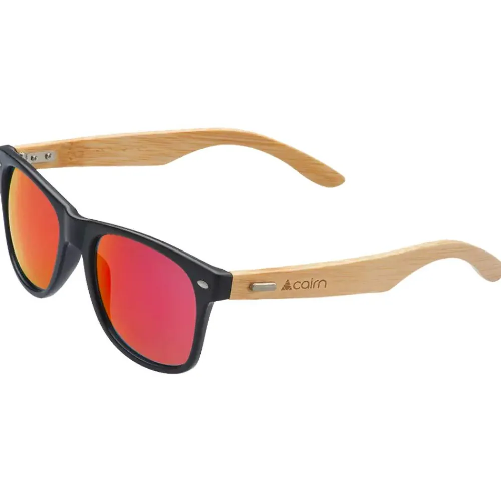 Hot Lunettes de soleil Hybrid Mat Black Red Polarized Lunettes Polarisées|Lunettes Homme