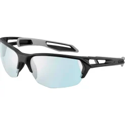Hot Lunettes de soleil S'Track M 2.0 Matte Black Grey Zone Vario Grey Blue Femme Lunettes Femme|Lunettes Homme