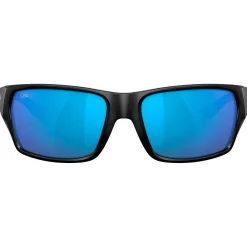 New Lunettes de soleil Tailfin Matte Black Blue Mirror Polarized Femme Lunettes Femme|Lunettes Polarisées