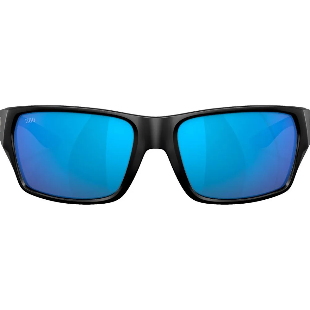 New Lunettes de soleil Tailfin Matte Black Blue Mirror Polarized Femme Lunettes Femme|Lunettes Polarisées