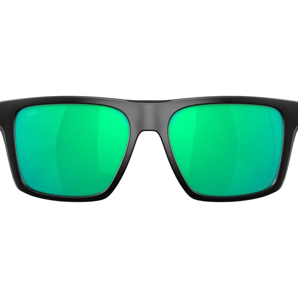 Lunettes Femme|Lunettes Polarisées<Costa Del Mar Lunettes de soleil Lido Matte Black Green Mirror Polarized