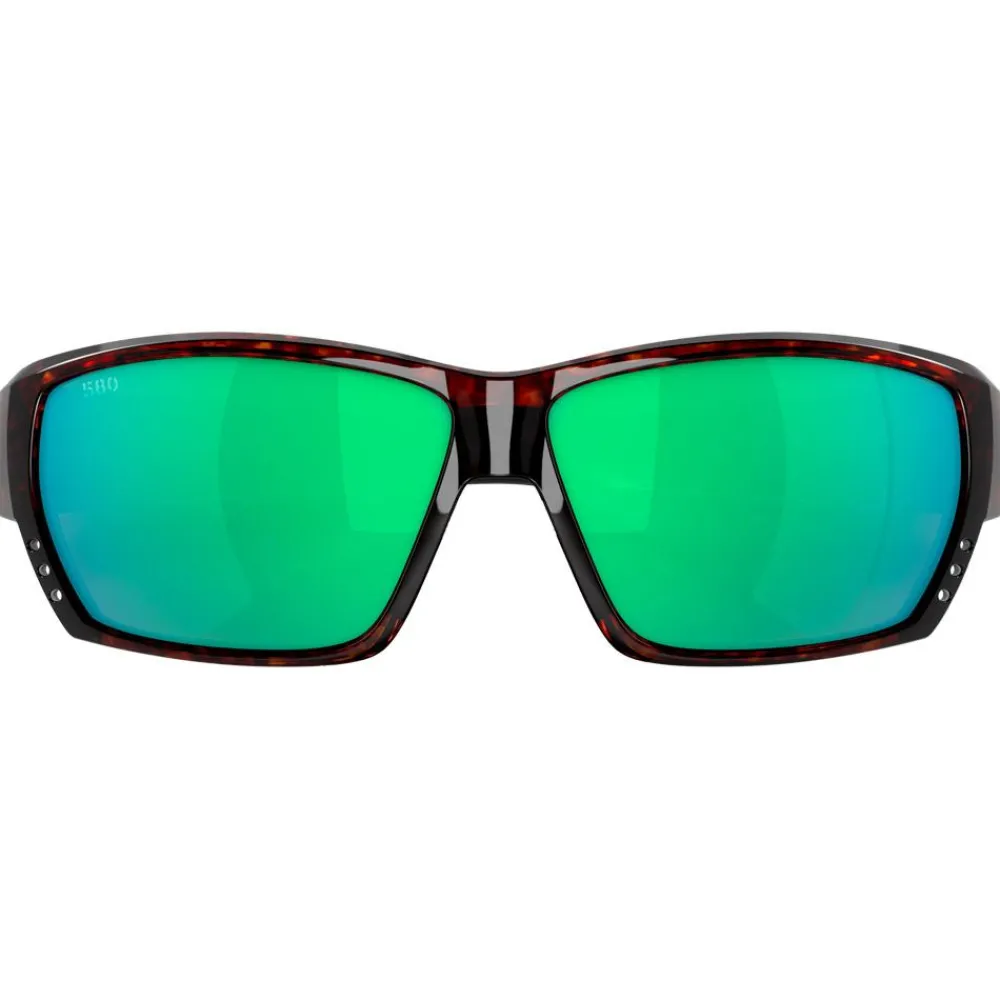 Lunettes Femme|Lunettes Polarisées<Costa Del Mar Lunettes de soleil Tuna Alley Tortoise Green Mirror Polarized