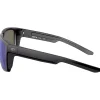 Lunettes de soleil Lido Matte Black Blue Mirror Polarized Femme Lunettes Femme|Lunettes Polarisées
