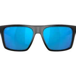 Lunettes de soleil Lido Matte Black Blue Mirror Polarized Femme Lunettes Femme|Lunettes Polarisées