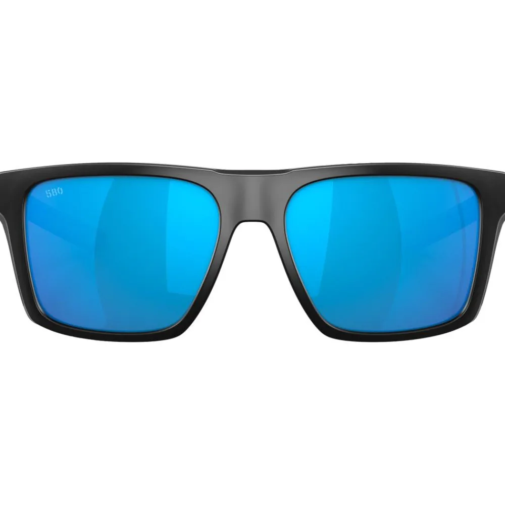 Lunettes de soleil Lido Matte Black Blue Mirror Polarized Femme Lunettes Femme|Lunettes Polarisées