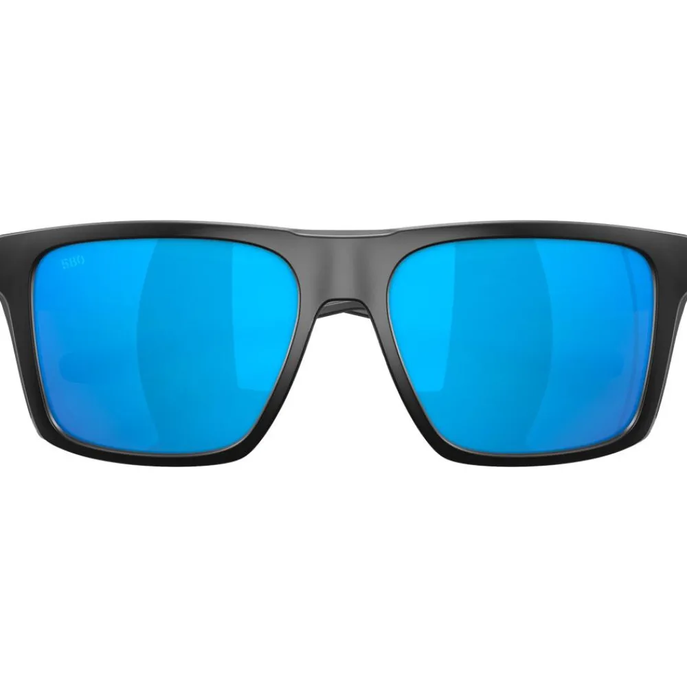 Lunettes de soleil Lido Matte Black Blue Mirror Polarized Femme Lunettes Femme|Lunettes Polarisées
