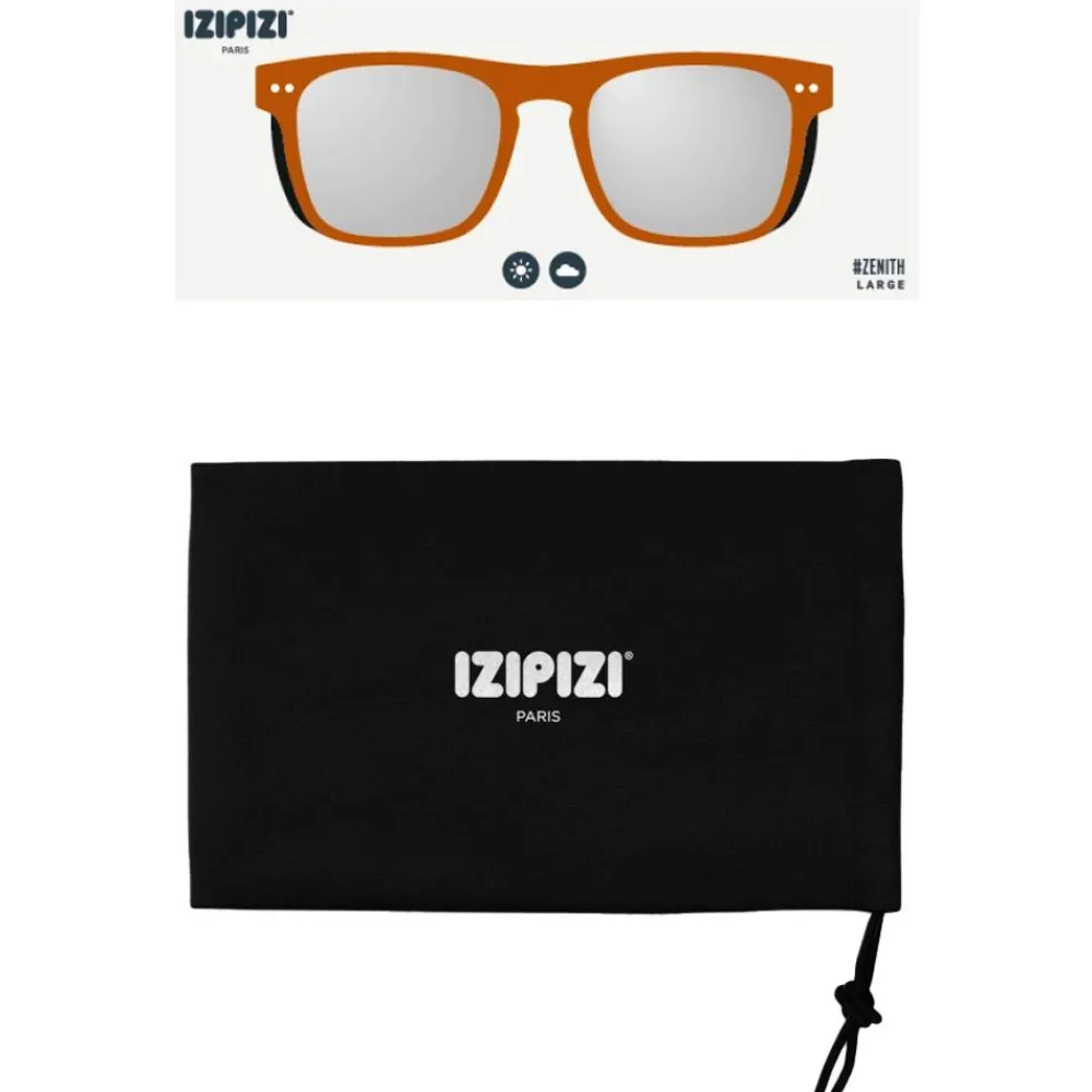 Lunettes Femme|Lunettes Polarisées<Izipizi Lunettes de soleil Zenith L Hazel Green Silver Mirror Polarized
